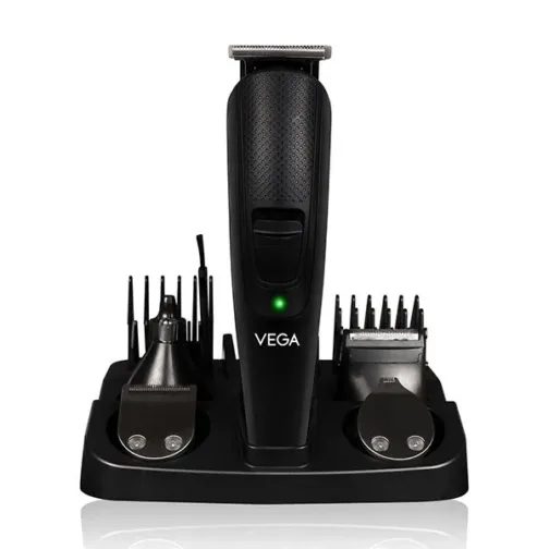 VEGA Men 10-in-1 Multi-Grooming Set with Beard/Hair Trimmer, Nose Trimmer & Body Groomer And Shaver, (VHTH-23)