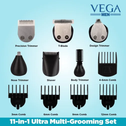 VEGA Men 11-in-1 Ultra Multi-grooming Set (VHTH-20) - Image 4