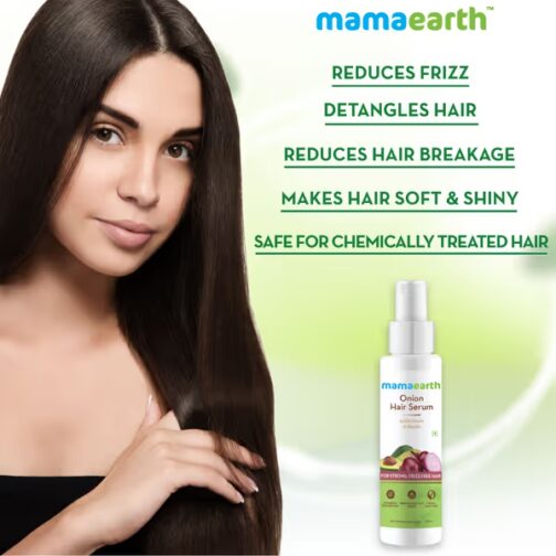 mamaearth Onion Hair Serum with Onion and Biotin for Strong, Frizz-Free Hair - 100 ml - Image 6