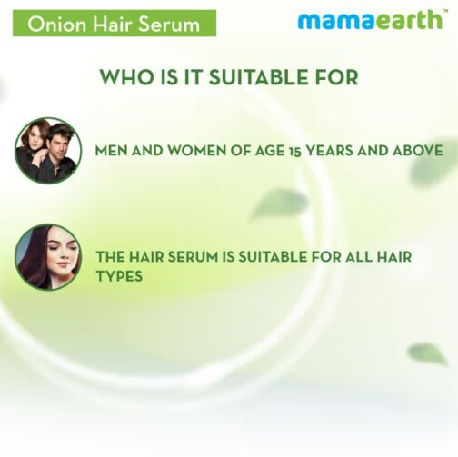 mamaearth Onion Hair Serum with Onion and Biotin for Strong, Frizz-Free Hair - 100 ml - Image 4