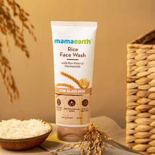 mamaearth Rice Face Wash With Rice Water & Niacinamide for Glass Skin - 100 ml - Image 2