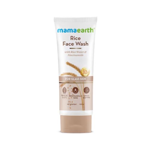 mamaearth Rice Face Wash With Rice Water & Niacinamide for Glass Skin - 100 ml - Image 9