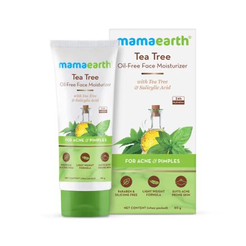 Mamaearth Tea Tree Oil-Free Face Moisturizer with Tea Tree and Salicylic Acid for Acne and Pimples - 80 ml - Image 2