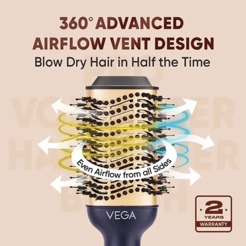 Vega Pro Volumizer Hair Dryer Brush - VHSD-02 - Image 4