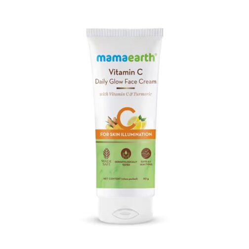 Mamaearth Vitamin C Daily Glow Face Cream With Vitamin C & Turmeric For Skin Illumination - 80 G - Image 9