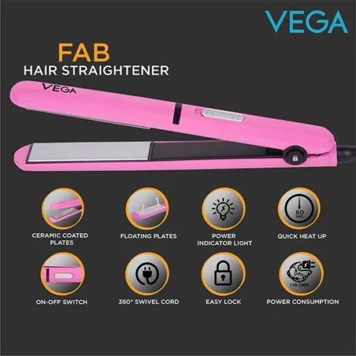 Vega Fab Hair Straightener - VHSH-15 - Image 7