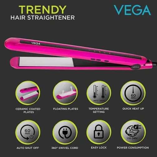 Vega Trendy Hair Straightener - VHSH-16 - Image 8