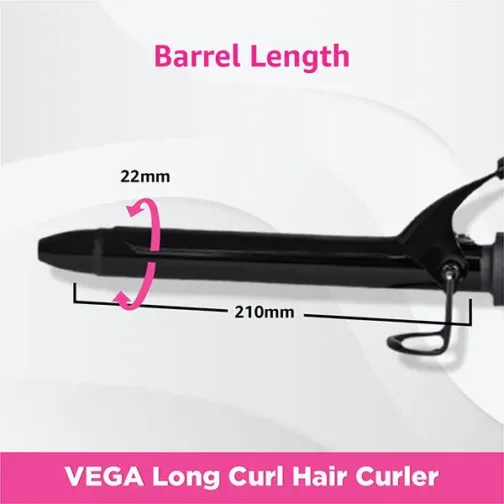 Smooth Curl Hair Curler (19MM Barrel) - VHCH-03 - Image 3