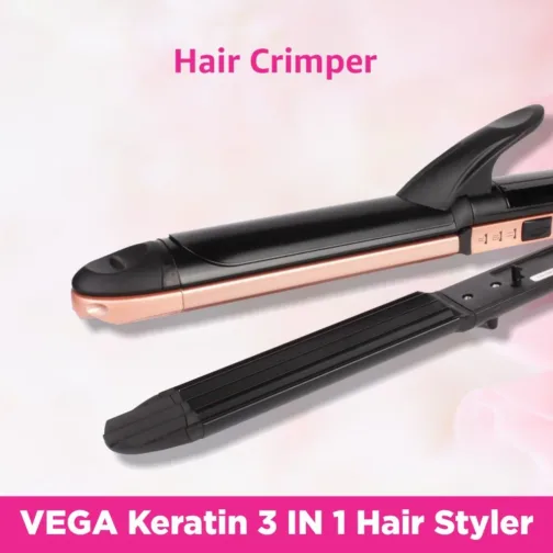 VEGA 3-in-1 Keratin Hair Styler (VHSCC-03) - Rose Gold - Image 5