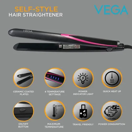 Vega Self Style Hair Straightener - VHSH-27 - Image 8