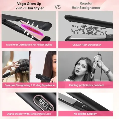 Vega Glam Up 2-in-1 Hair Styler-VHSC-05 - Image 2